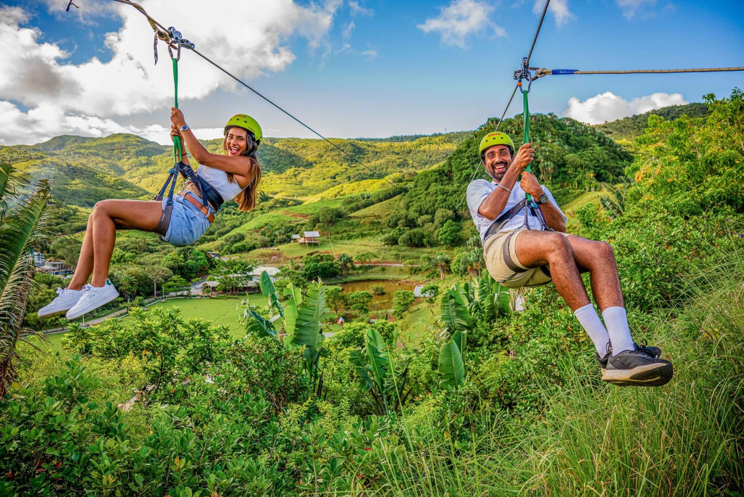 Mauritius: 7 wycieczek z tyrolką w Vallé Advenature Park