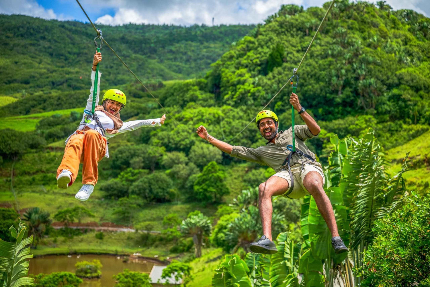 Mauritius: 7 wycieczek z tyrolką w Vallé Advenature Park