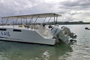 Mauritius: catamarano a Ile aux Cerfs con pranzo, cascata e sega