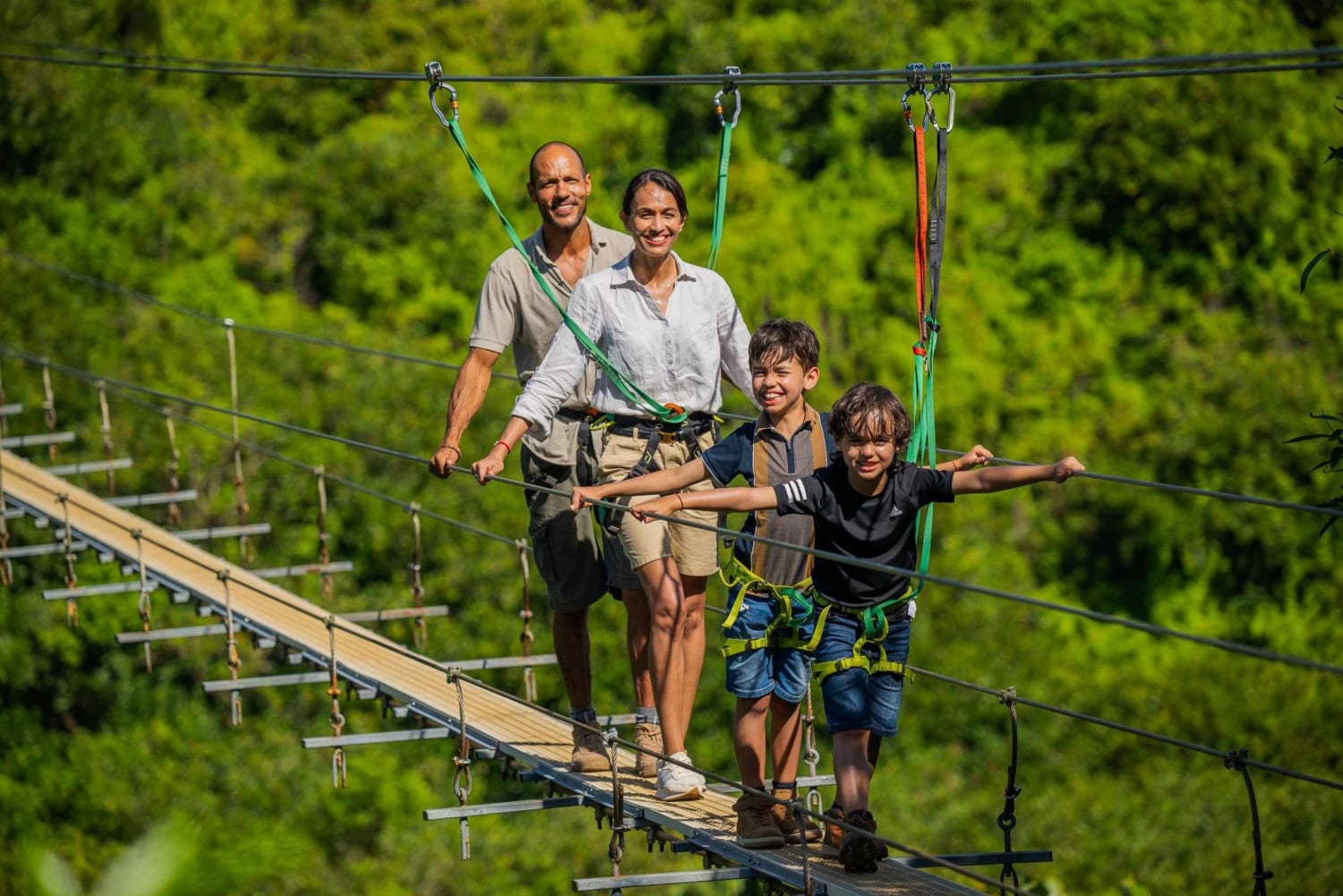 Ilhas Maurícias: Ponte Nepalesa de 350 metros no Parque de Aventura Vallé