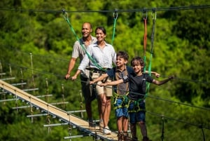 Ilhas Maurícias: Ponte Nepalesa de 350 metros no Parque de Aventura Vallé
