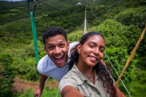 Ilhas Maurícias: Ponte Nepalesa de 350 metros no Parque de Aventura Vallé