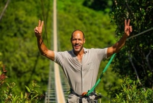 Ilhas Maurícias: Ponte Nepalesa de 350 metros no Parque de Aventura Vallé
