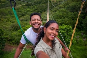 Ilhas Maurícias: Ponte Nepalesa de 350 metros no Parque de Aventura Vallé