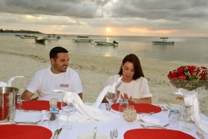 Mauritius: Private Beach Wedding Proposal with Roses & Props