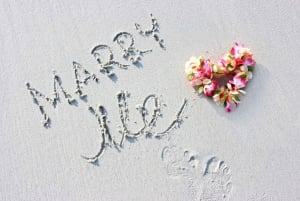 Mauritius: Private Beach Wedding Proposal with Roses & Props