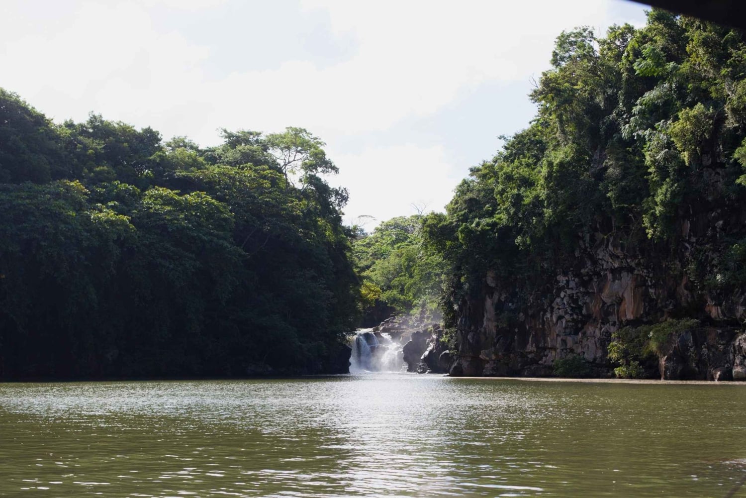 Mauritius: Zeeën de Dag Lagune Ontdekking Boot
