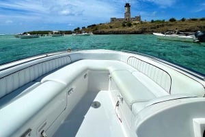 Mauritius: Zeeën de Dag Lagune Ontdekking Boot
