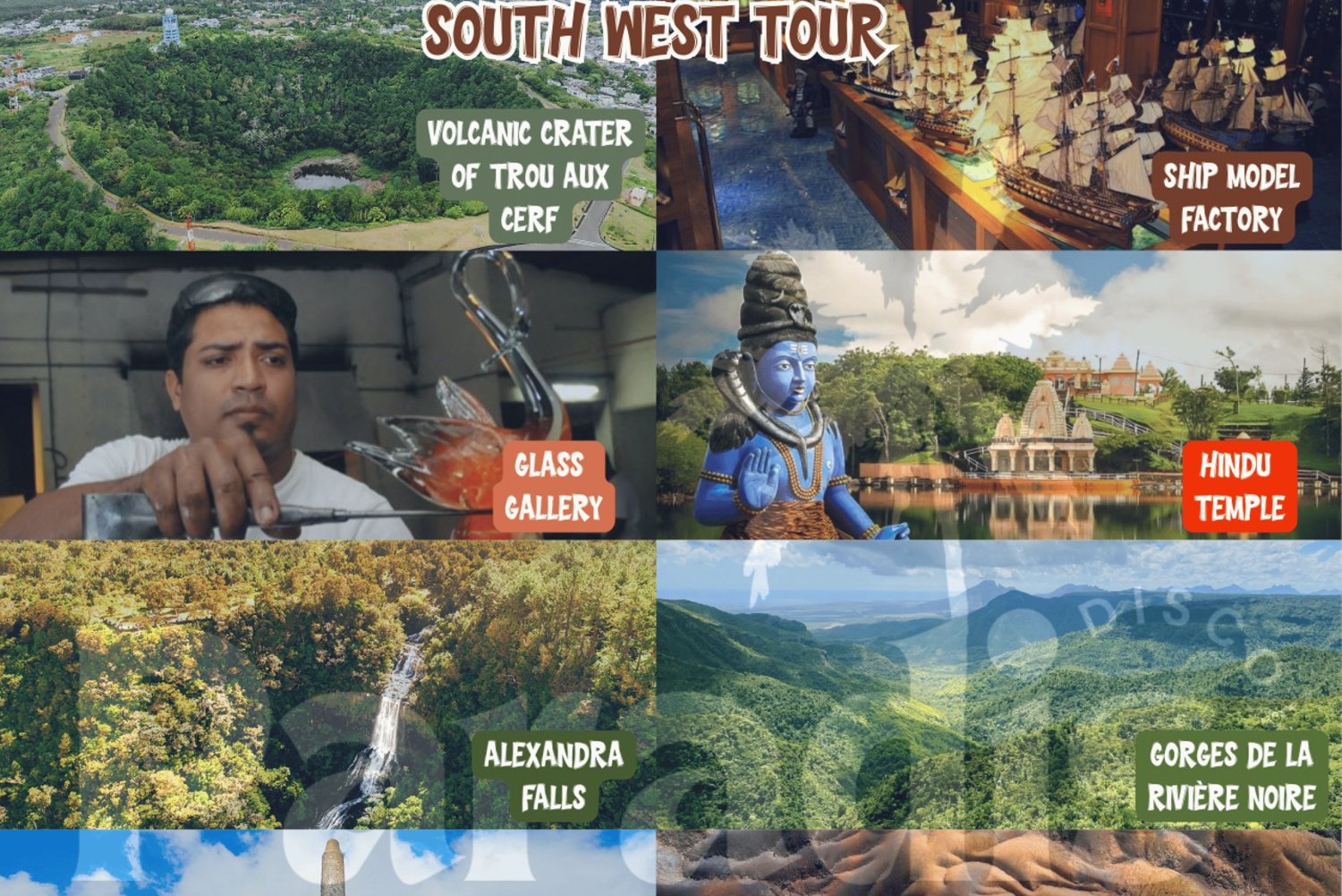 Mauritius: tour di un giorno nel sud/ovest - privato e guidato