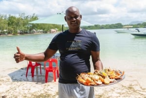 Mauritius: Motoscafo Ile aux Cerfs, Cascata GRSE, BBQ, Bar