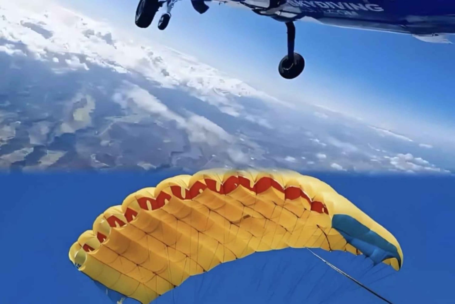 Mauritius: Tandem fallskärmshoppning med upphämtning på hotellet