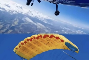 Mauritius: Tandem fallskärmshoppning med upphämtning på hotellet