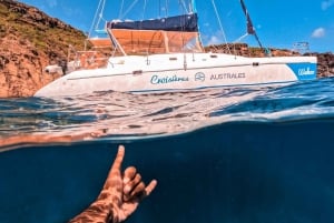 Mauritius: catamarantocht bij zonsondergang, drankjes en snacks