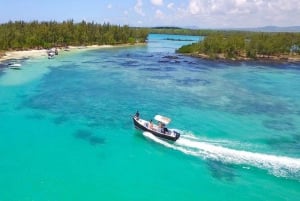 Privat motorbåt till Bernache Island och Mauritius mangroveskogar