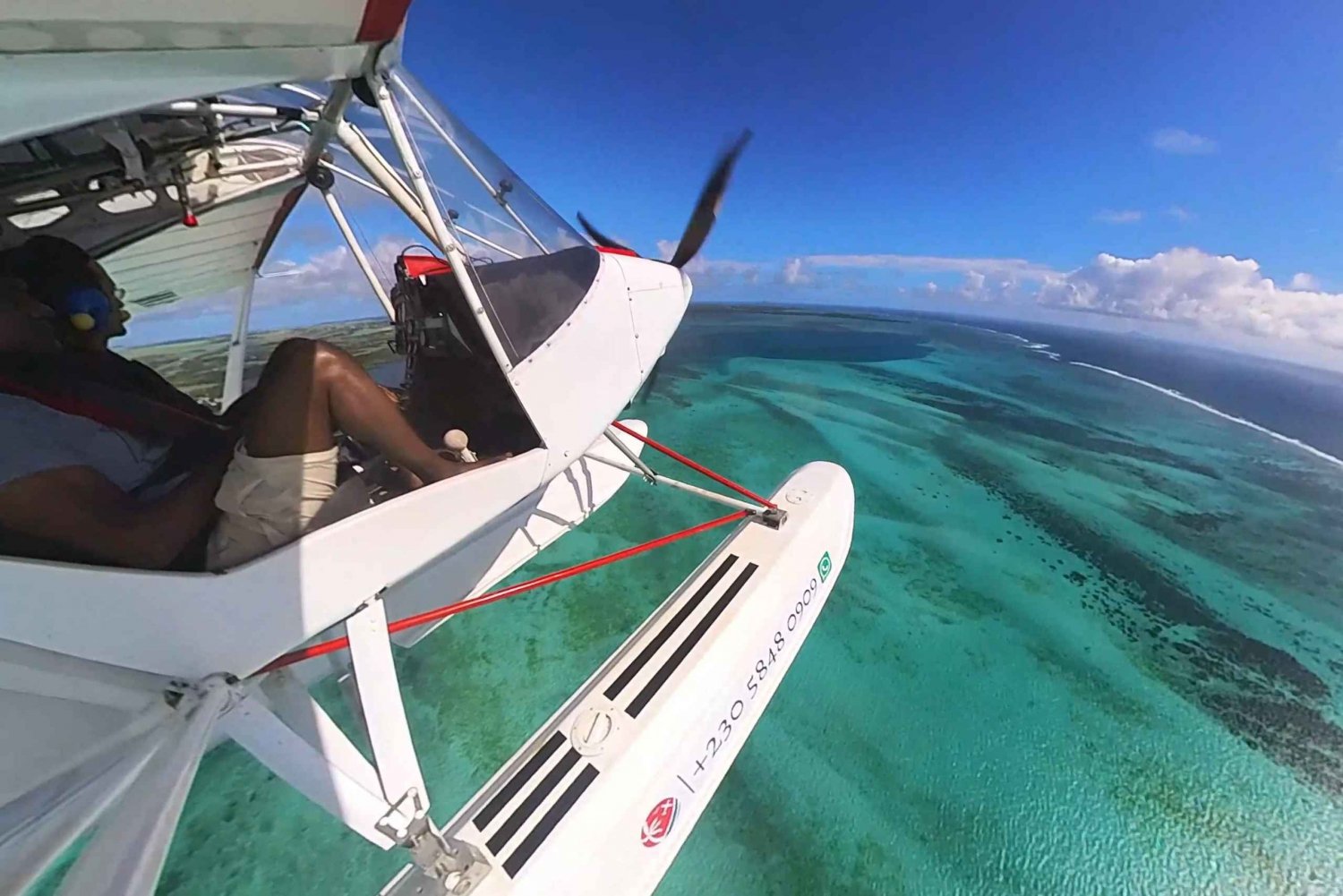 Belle Mare: Tour privato in idrovolante panoramico a Mauritius