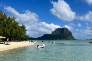Excursão de barco rápido: Ilha aux Bénitier/Golfinhos/Rocha Crystal