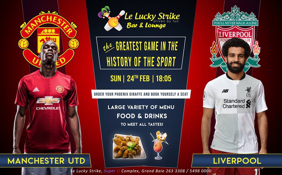 Manchester United vs Liverpool at Le Lucky Strike
