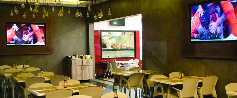 Semi Final Croatia v England at Pizza Burger Perfect Jul11