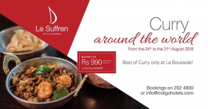 Curry around the world at La Boussole Restaurant at Le Suffren Hotel & Marina