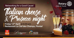 Italian Cheese & Prosecco Night at La Clef des Champs
