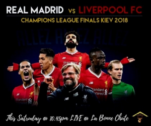 Liverpool vs Real Madrid Live at La Bonne Chute Restaurant Riviere Noire