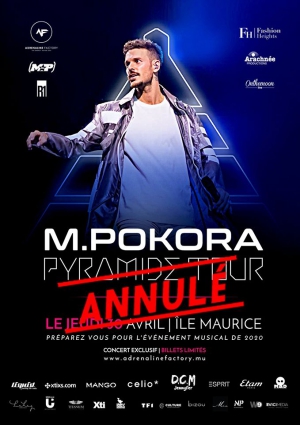 M POKORA PYRAMIDE TOUR ÎLE MAURICE CANCELLED