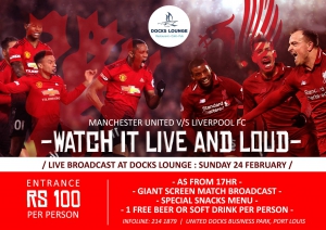 Manchester United v/s Liverpool at Docks Lounge