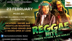 Reggae NITE - Tribute To Kaya & Bob Marley