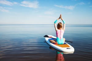 Stand Up Paddle Yoga at Lux Grand Gaube with Alexia Langlois