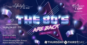 Thirstday Special 80's at The Irish