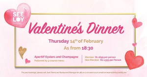 Valentines Dinner at Seeloy Island Club