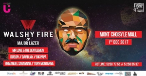 Walshy FIRE of MAJOR LAZER takesover Mauritius!