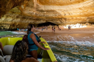 €5 off per person! Benagil Cave Boat Trip and Beach BBQ Tour, Ophelia Catamaran