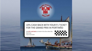 Cash Back on Portugal F1 tickets with Bom Dia Boat Trips