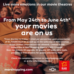 Free Movies! Ticket Giveaway at MAR Shopping Algarve