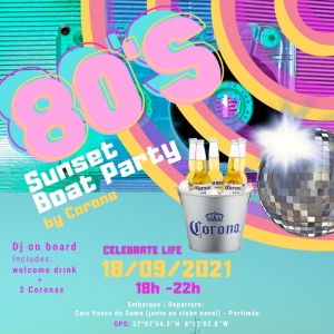 80's Sunset Boat Party by Corona
