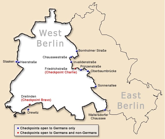 Berlin Wall Map My Guide Berlin