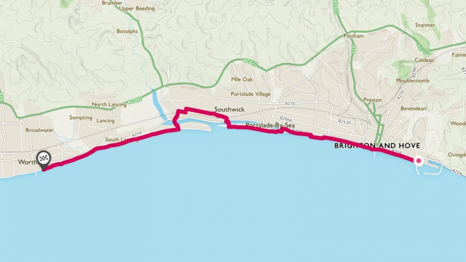 Coastal Worthing Cycling Route