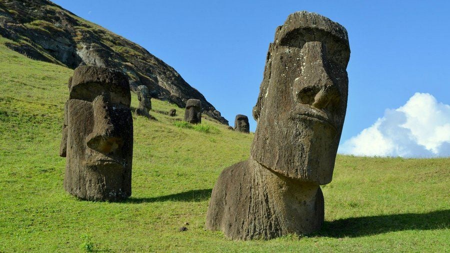 Moai In Chile, Moai Garden Statues Australian Open