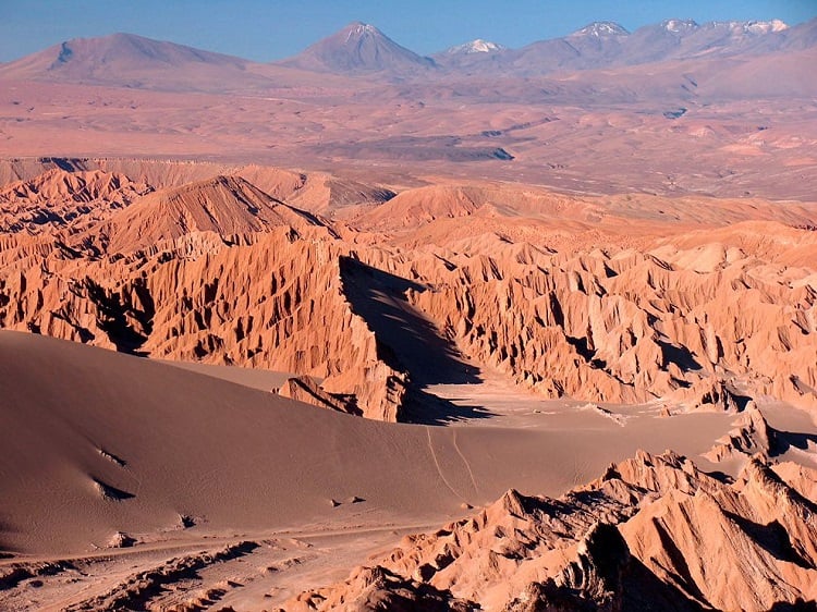 The Valley of the Moon in the Atacama Desert Known for its