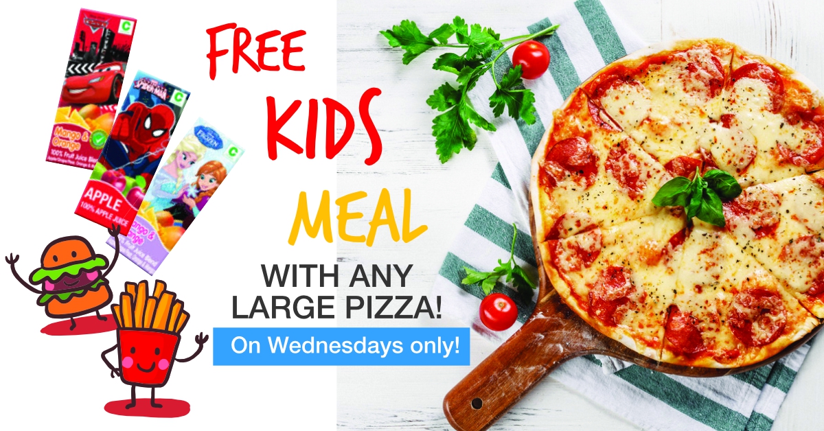 Wednesday Special Deal at Pizza & Burger Perfect