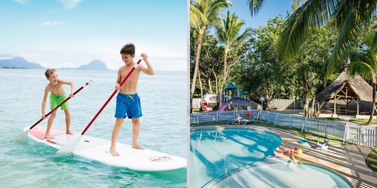 A day with the kids at sugar beach mauritius