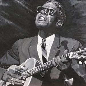 Lightnin’Hopkins by Alan Bertrand