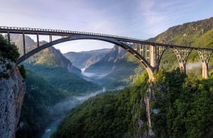 Djurdjevica Tara Bridge - The Architecture Art-piece | Photo by Montenegro Adventure