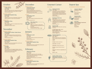 Winter Events Calendar