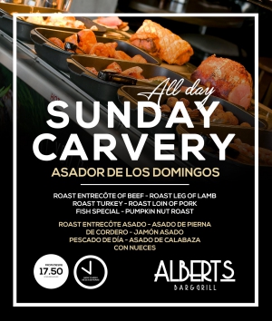 All Day Sunday Carvery at Alberts Cabopino