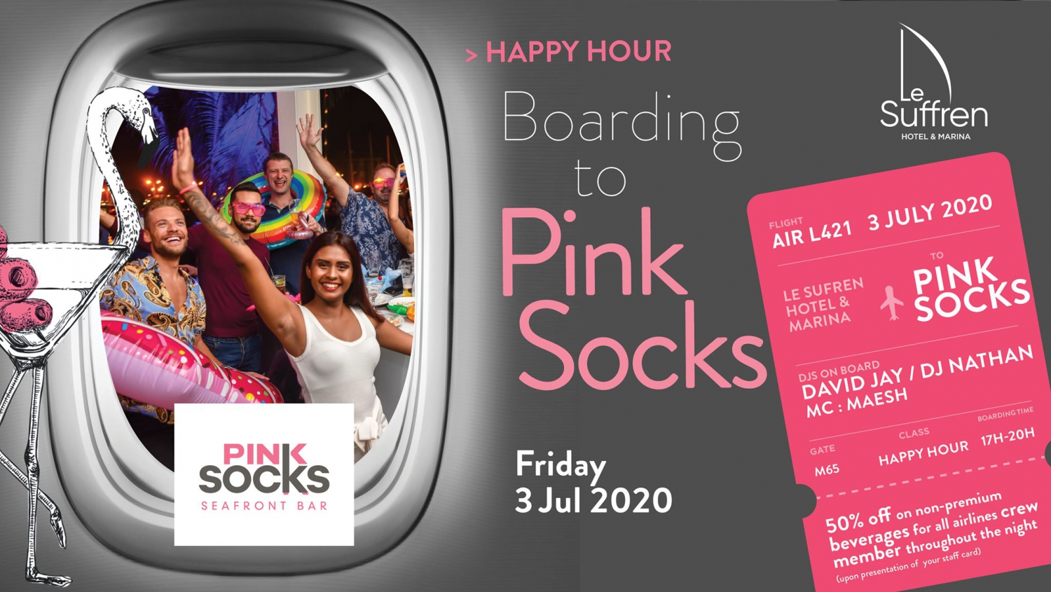 Boarding to Pink Socks