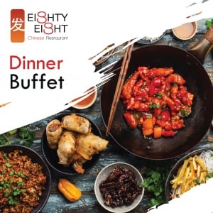 Lunch & Dinner Buffet at Eighty Eight Chinese Restaurant