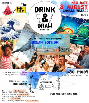 Drink&Draw party (Ocean edition) New DATE