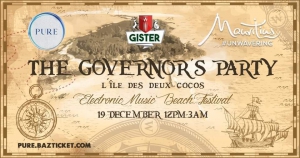 PURE at Ile des Deux Cocos 'The Governor's Party'